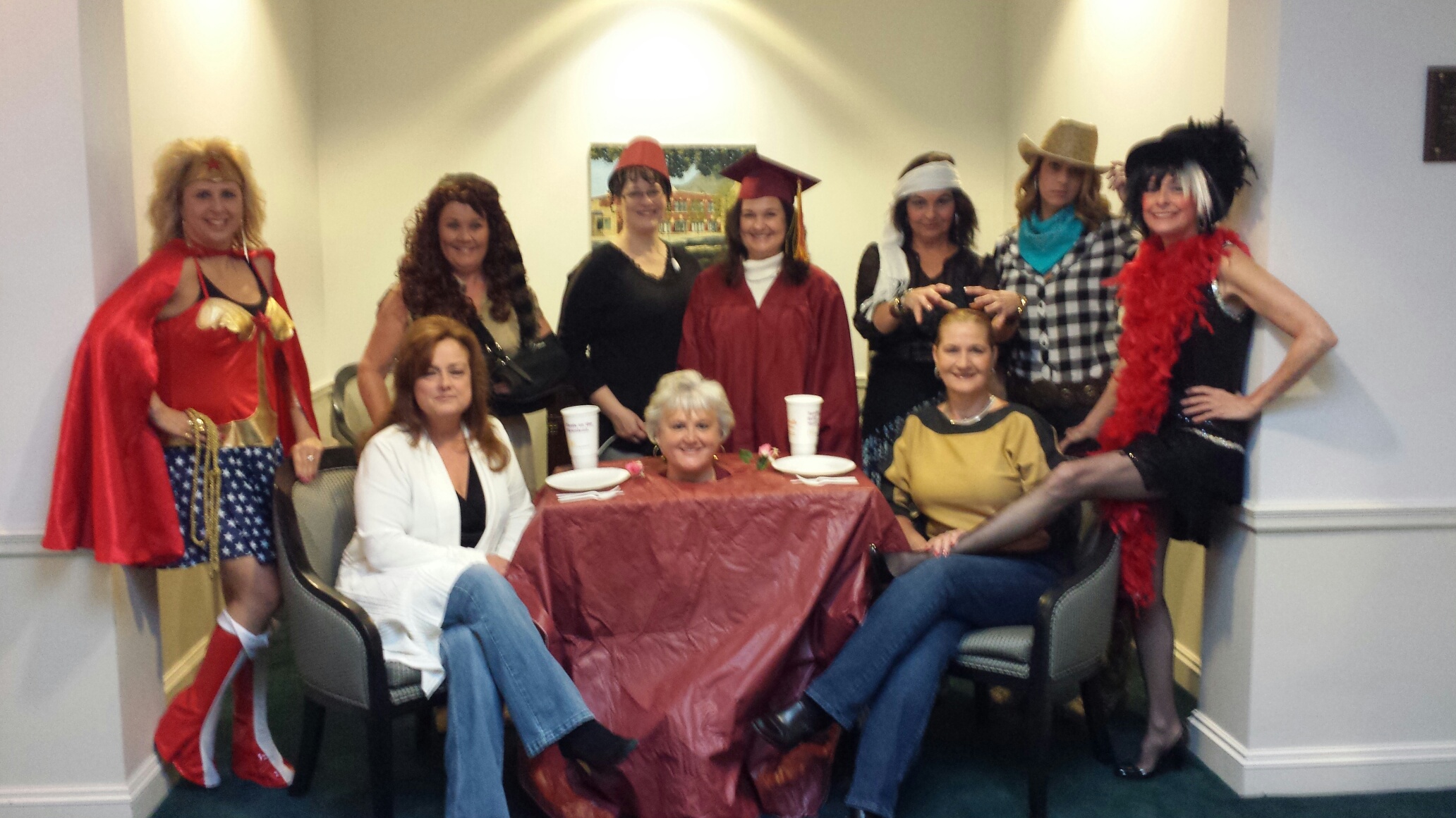 team members of BSE BSE Staff dressed up for halloween