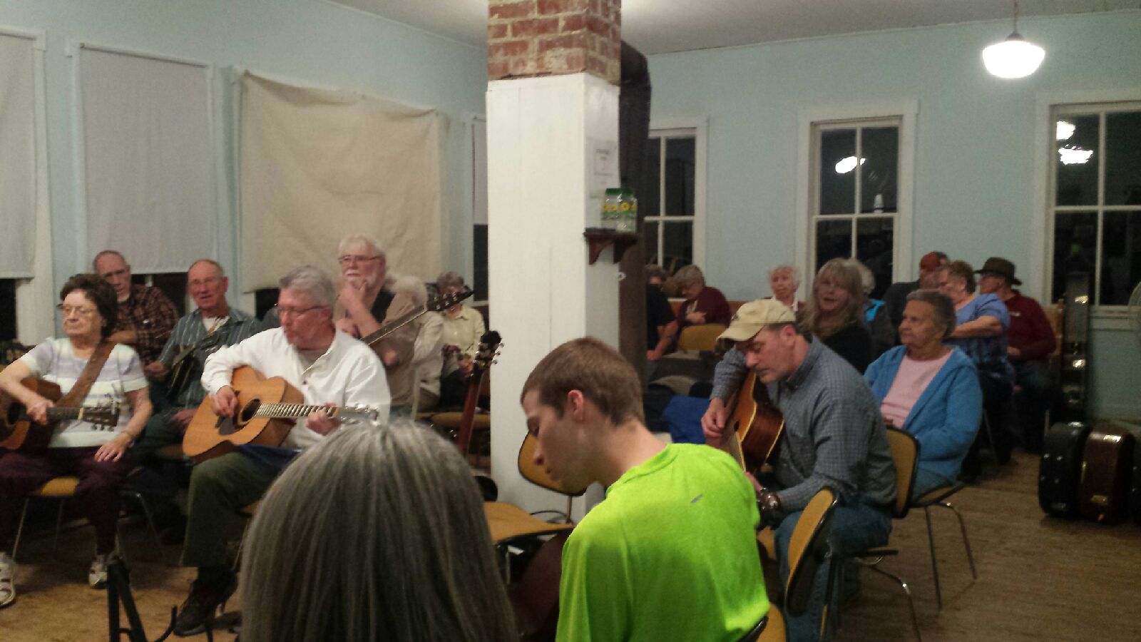 Paul Boudreau and Dean Cooper at the Wheeler Schoolhouse shareholders attend the wheeler schoolhouse